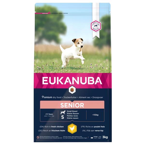 01 Eukanuba Senior m. kylling hundefoder til den lille hund